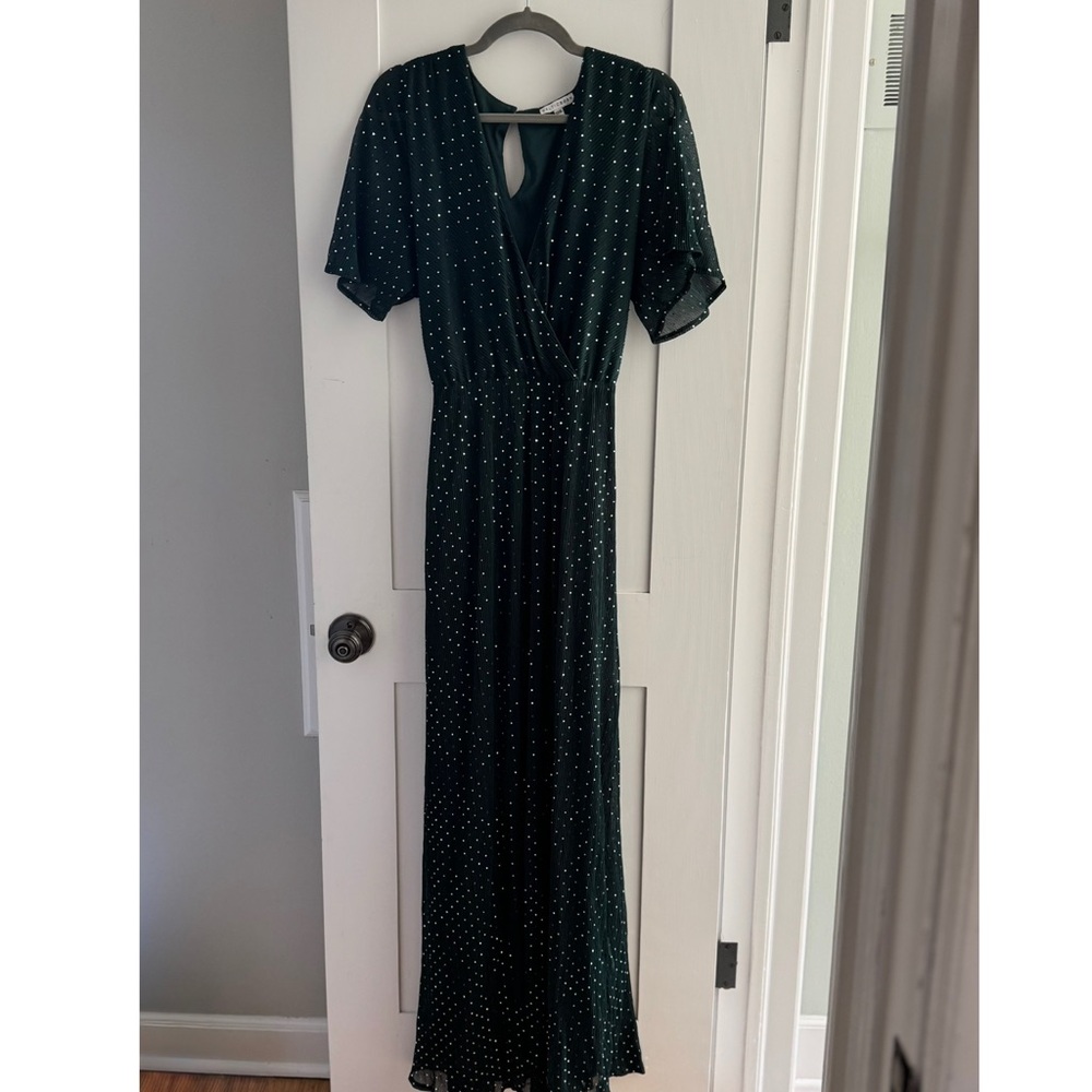 Baltic Born Grace Sparkly Gown emerald green sequin dress